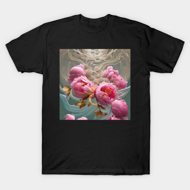 Flowing Flowers 15 T-Shirt by AmazingCorn